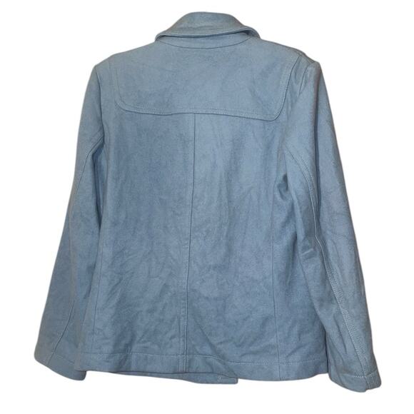 Gap Teal Zip n Toggle Y2K Pea Coat size Medium - Picture 4 of 10